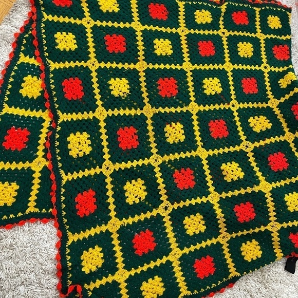 Hand  made crochet throw blanket or tablecloth afghan size 94x51” - Picture 1 of 6